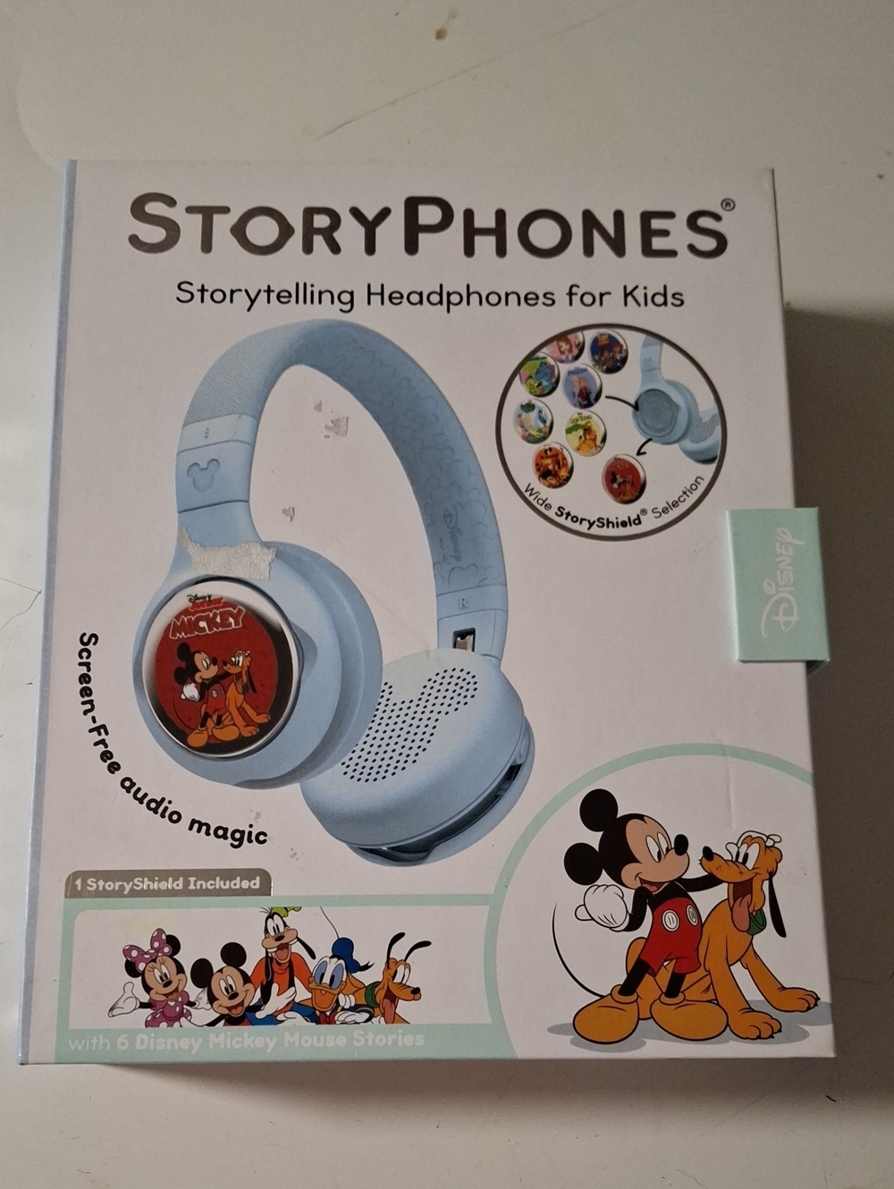 New Disney Light Blue Kids Headphones with Mickey